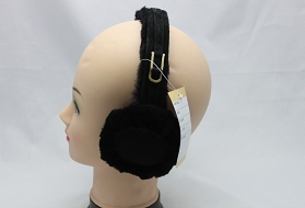 Ohrenwärmer mit Kopfhörer  Schwarz