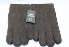 Lammfell Fingerhandschuhe der Extra Klasse in Braun GYS31B